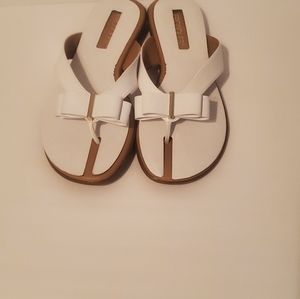 Aerosoles white sandals